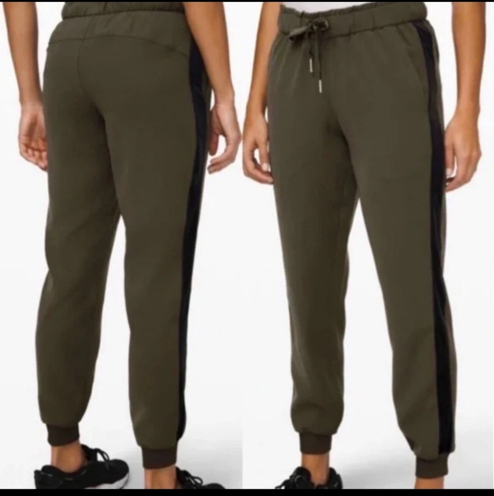 lululemon athletica Olive and Black Track Pants